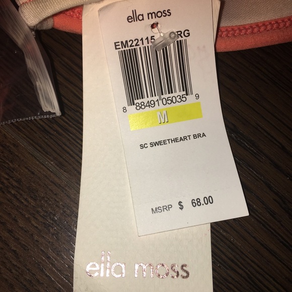 NEW Ella Moss CABANA Ruffle Bandeau Bikini Top size M - Picture 4 of 5